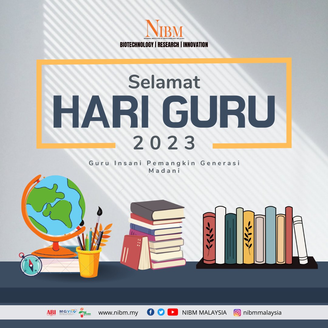 Selamat menyambut Haru Guru diucapkan kepada semua individu yang telah mengajar kita untuk menjadi manusia yang lebih baik setiap hari.

#WeAreNIBM #NIBM #NIBMMalaysia #SelamatHariGuru #HappyTeacherDay #MerakyatkanSains #MenginsankanTeknologi