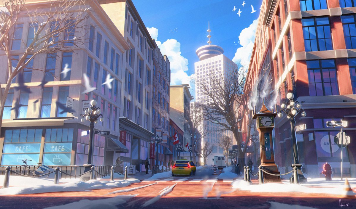 My entry for the @StreetsOfZine 's In the streets of Canada. Gastown's Steamclock at the Water Street, Vancouver BC. Tks eveyone for this amazing journey! Check their page for more! 

#backgroundart #environmentart  #conceptart #environmentconceptart #environmentdesign