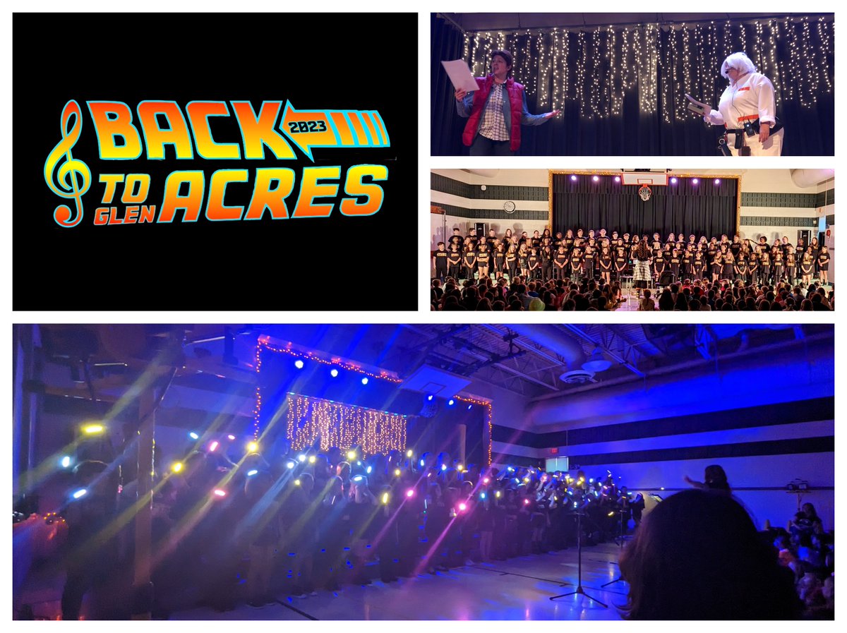 GlenAcresMusic's tweet image. "Wait a minute, Doc - are you telling me you built a time machine...out of a DeLorean?"  Our biggest event of the year in the @WestChesterASD !  @GlenAcresES and our, "Singing Eagles" chorus went on the time traveling adventure of a lifetime with Marty, Doc, and Biff! #Outatime