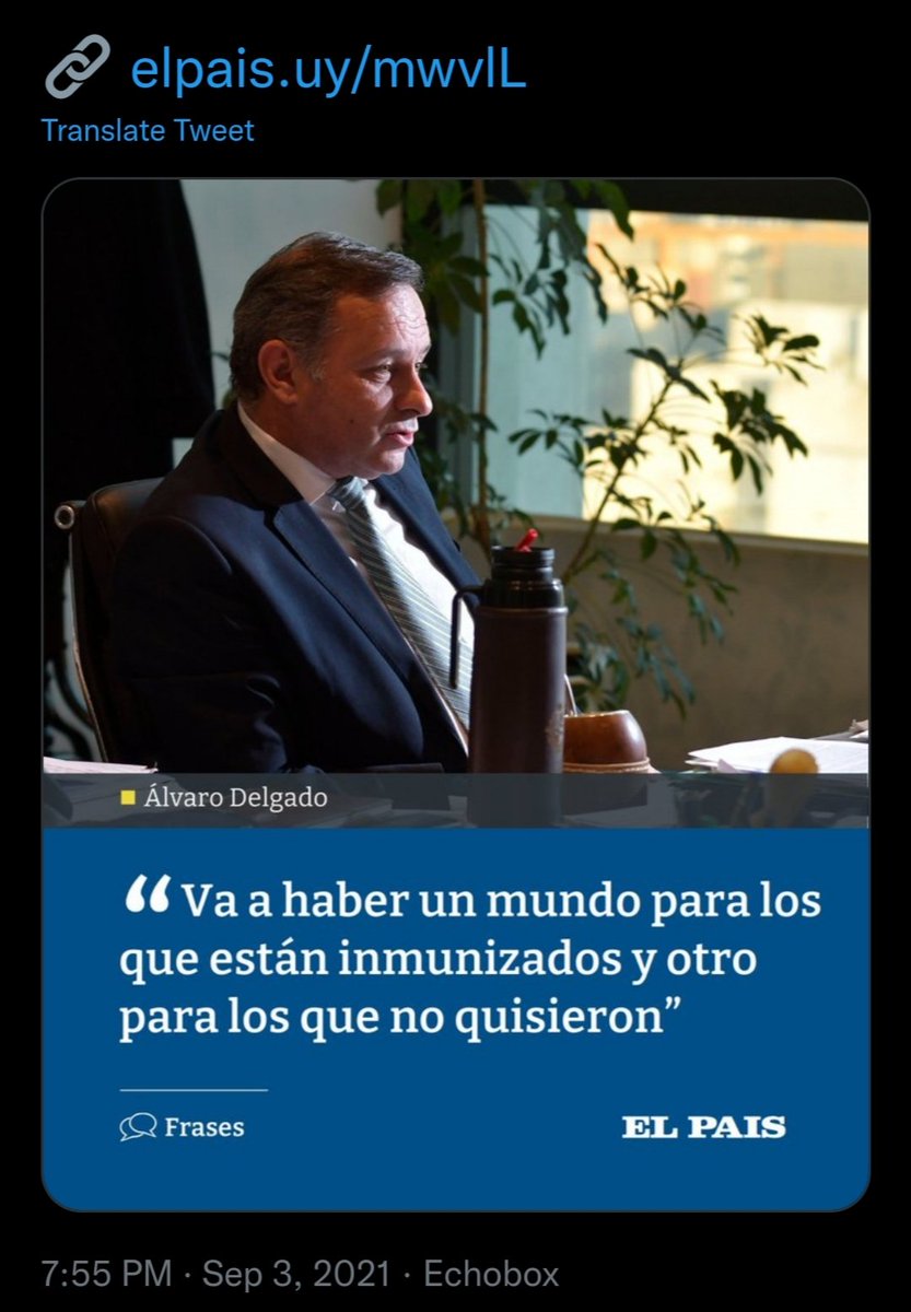 farwestrou's tweet photo. @AlvaroDelgadoUy Alvaro, y si restringimos el uso de agua al mundo de los no "inmunizados"? https://t.co/MK6yZcM82N
