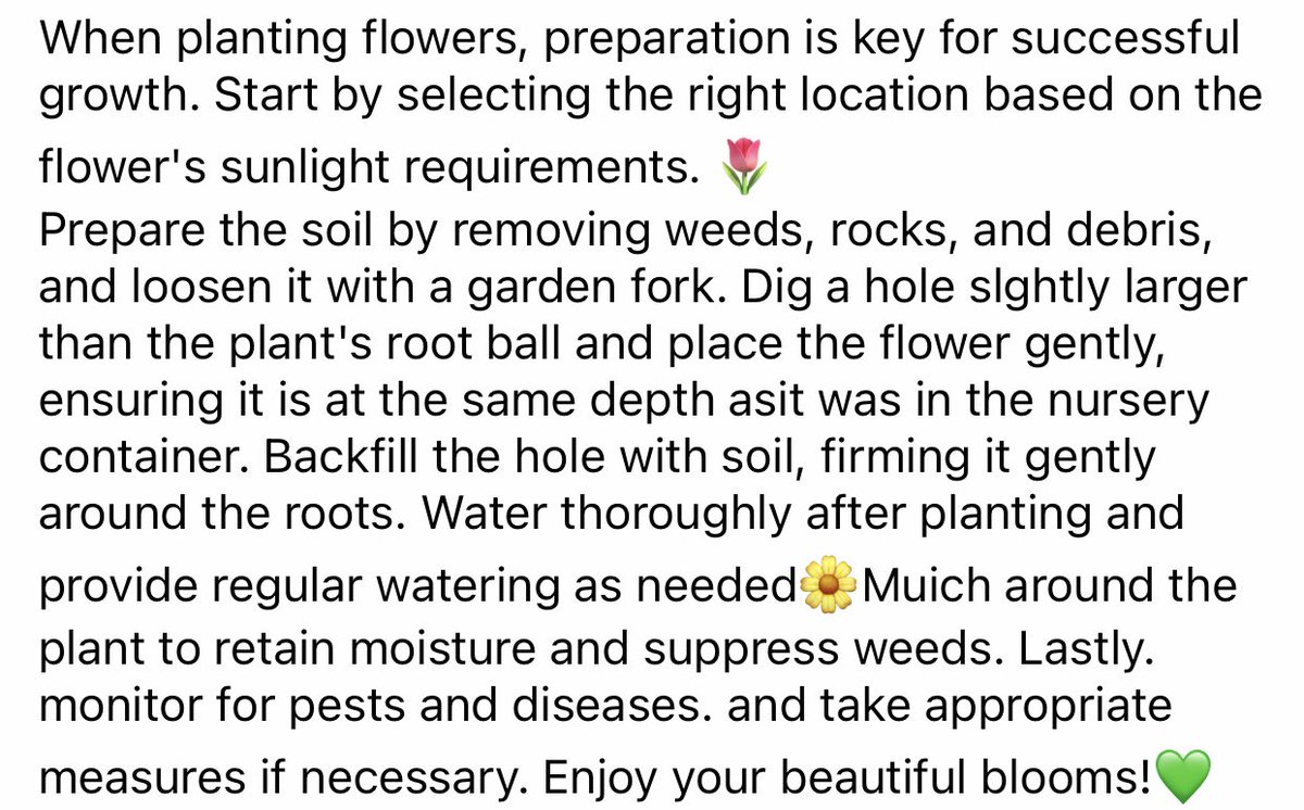 soilphu's tweet photo. When planting flowers, preparation is key for successful growth. Here are some tips for you. Enjoy your beautiful blooms!💚💚💚

#gardening #growyourown #planting #landscaping #anthuriumluxurians #anthurium #greenplants #plantsmakepeoplehappy https://t.co/qG7bNCUtrB