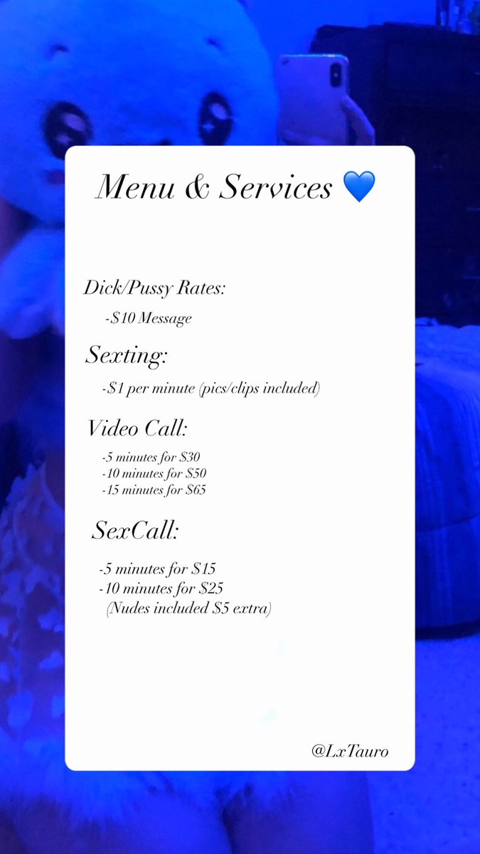 LxTaurox's tweet photo. Here is my personalized menu baby if there is something that interests you and it is not in the menu you can write to me 🌹 https://t.co/Hk0PtwDMS6