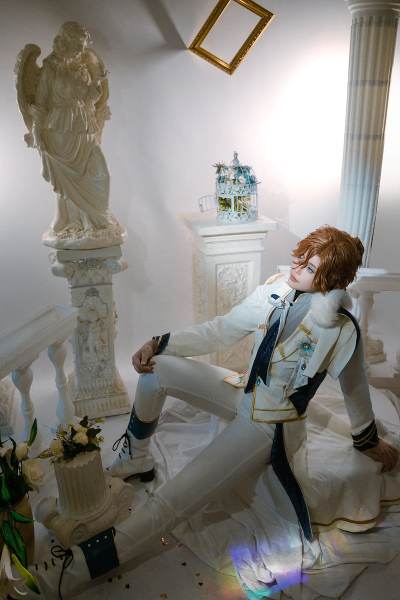 Hanasei1789's tweet photo. enst cos
 #三毛縞斑誕生祭2023 
『Happy Birthday』——三毛缟斑お誕生日おめでとう——「在这里，与你相遇——」愿你的祭典永不落幕，愿你不被束缚自由自在。三毛缟斑：花世@Hanasei1789 摄影/化妆/后期：羽生鹿沼 https://t.co/91dzqTBpDg