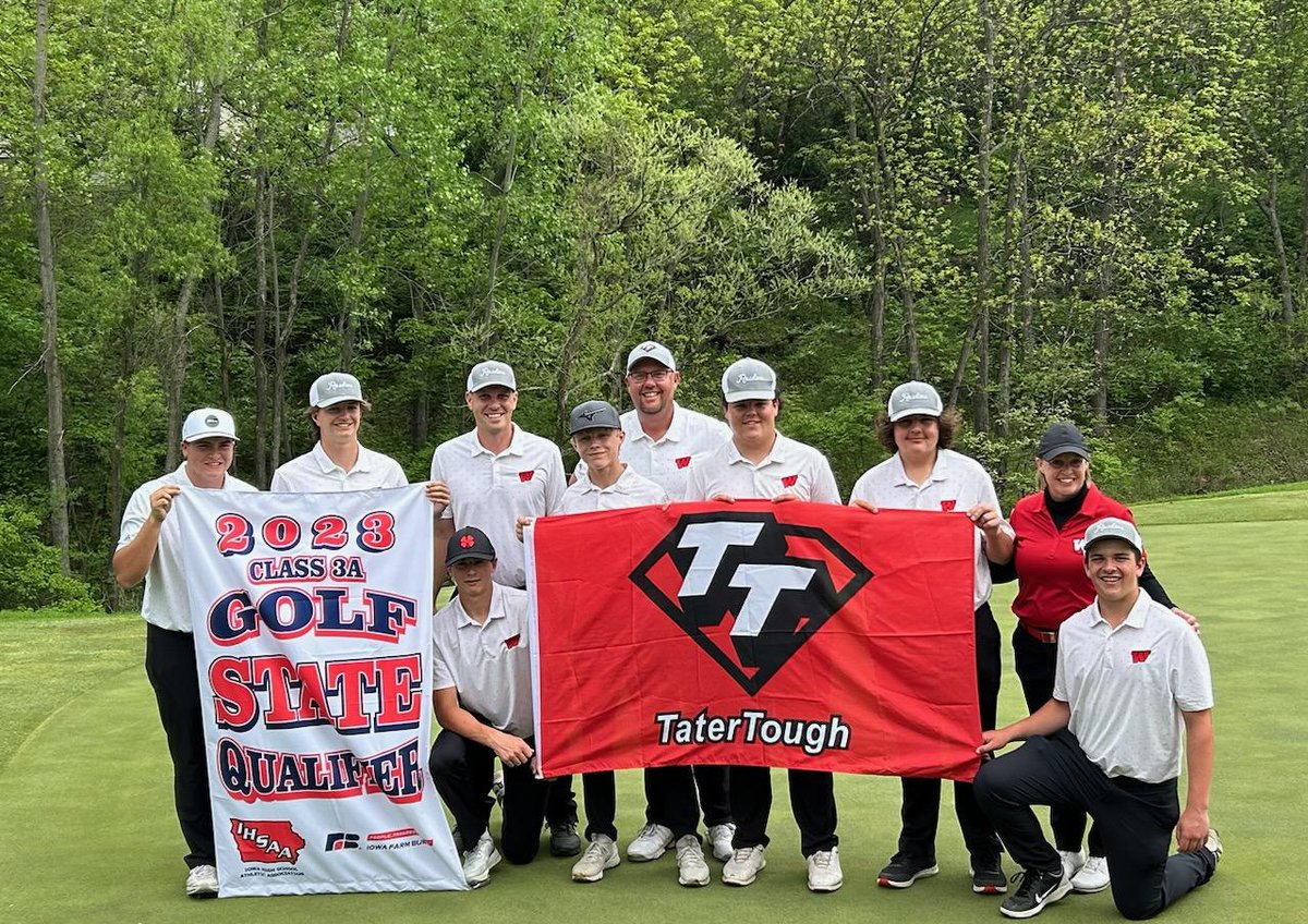 RAIDER BOYS GOLF IS ON TO STATE! Congrats boys and Coach Schaefer!