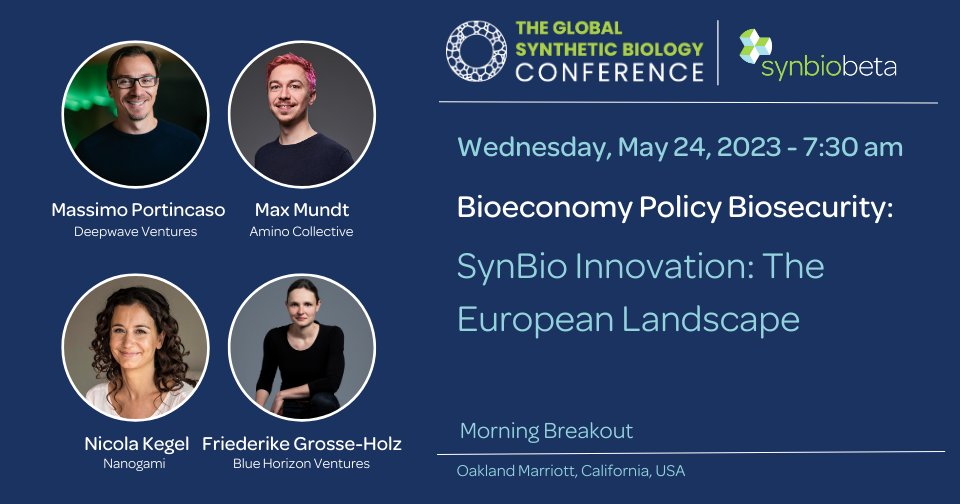 The European bioeconomy is accelerating. European synbio products are entering the market, delivering for investors, and fueling sustainable policy agendas. Join the discussion at #SynBioBeta2023: synbiobeta.com <a href="/maxmxndt/">Max Lebeau</a>