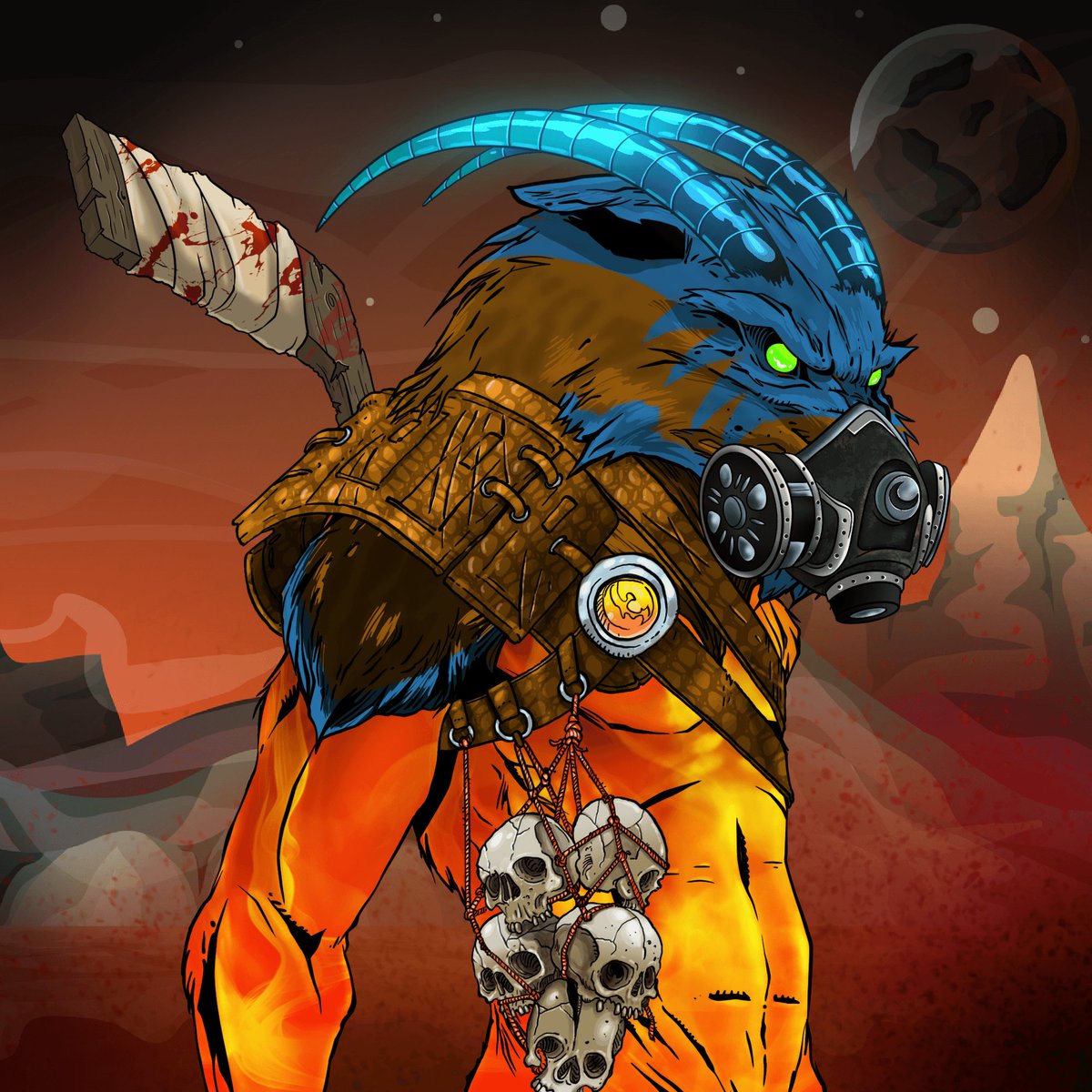 This is ABSOLUTELY Fucking BRILLIANT @madmandos 😍🙏🏻❤️ 

The hockey stick is 🔥🔥 This has to be one of the most amazing looking NFTs I own!!

#twitterpfp #NewProfilePic #Mandox #MandoxMilitia #NFT #NFTs #NFTCommunity #MandoxForever