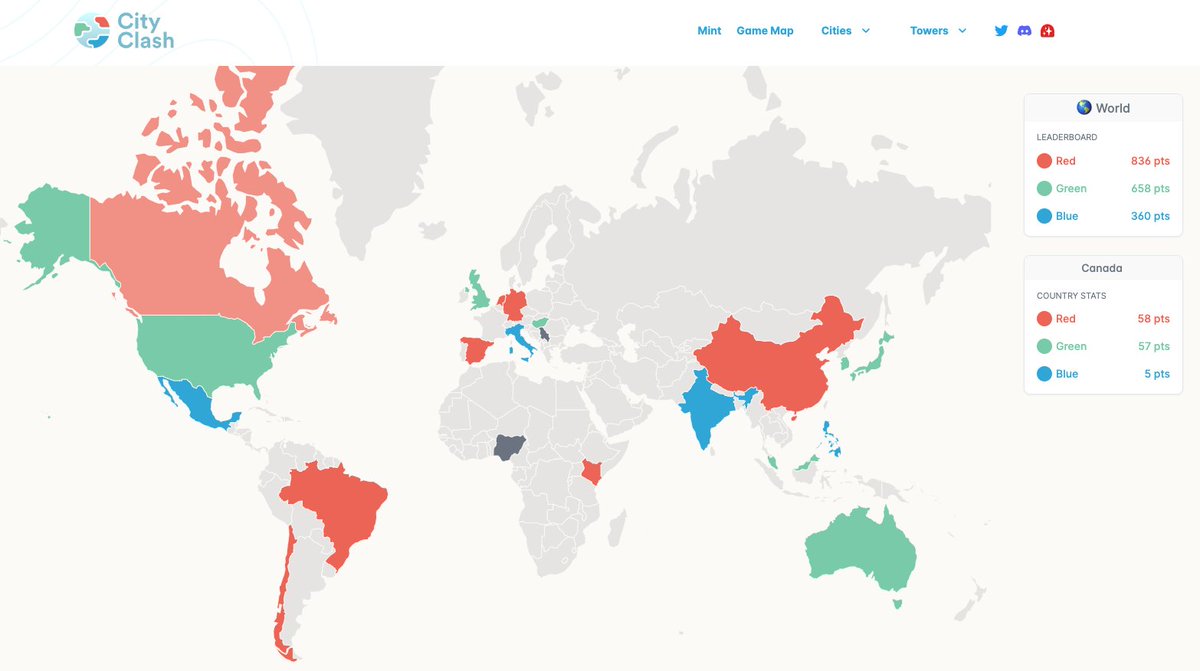 Oh how things have turned!

GREEN only needs a couple points in Canada to flip RED for the lead!