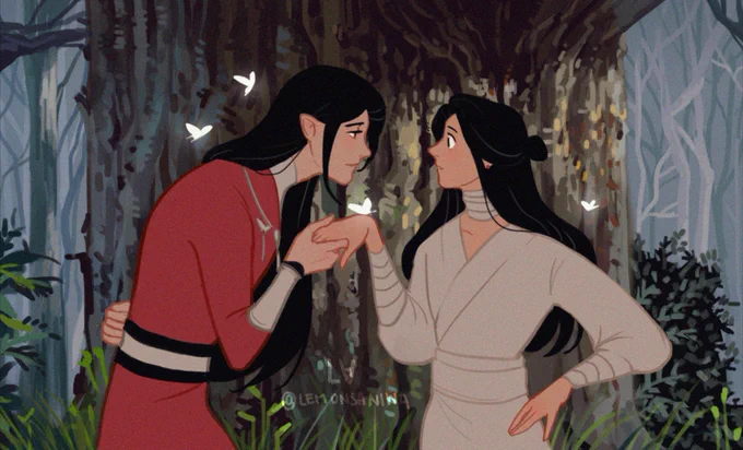 TGCF  I had so much fun reading the book and being part of the fandom at the time  my obsession with hualian was something feral