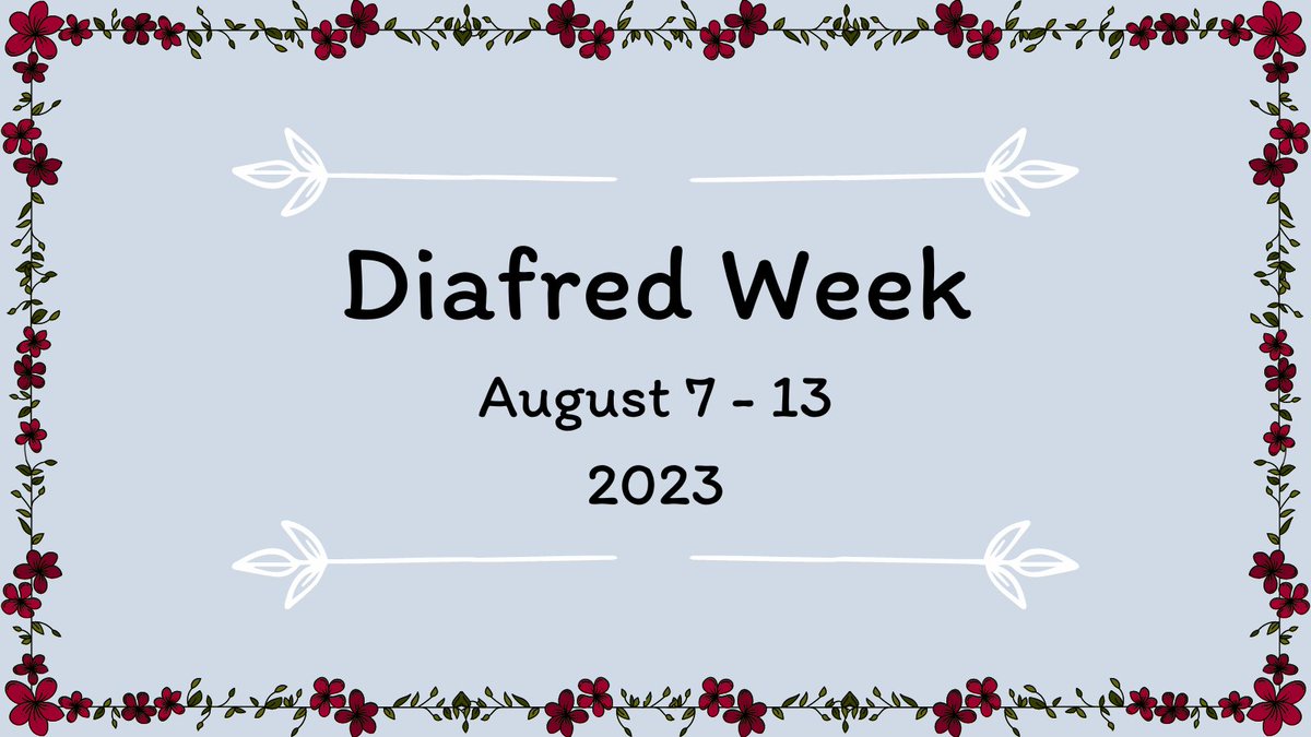 DiafredWeek's tweet photo. Get ready everyone! #DiafredWeek is going to be from August 7th to August 13th!
Stay tuned for prompts! #FireEmblemEngage #Diafred #Dialfred https://t.co/LztdidT8NQ