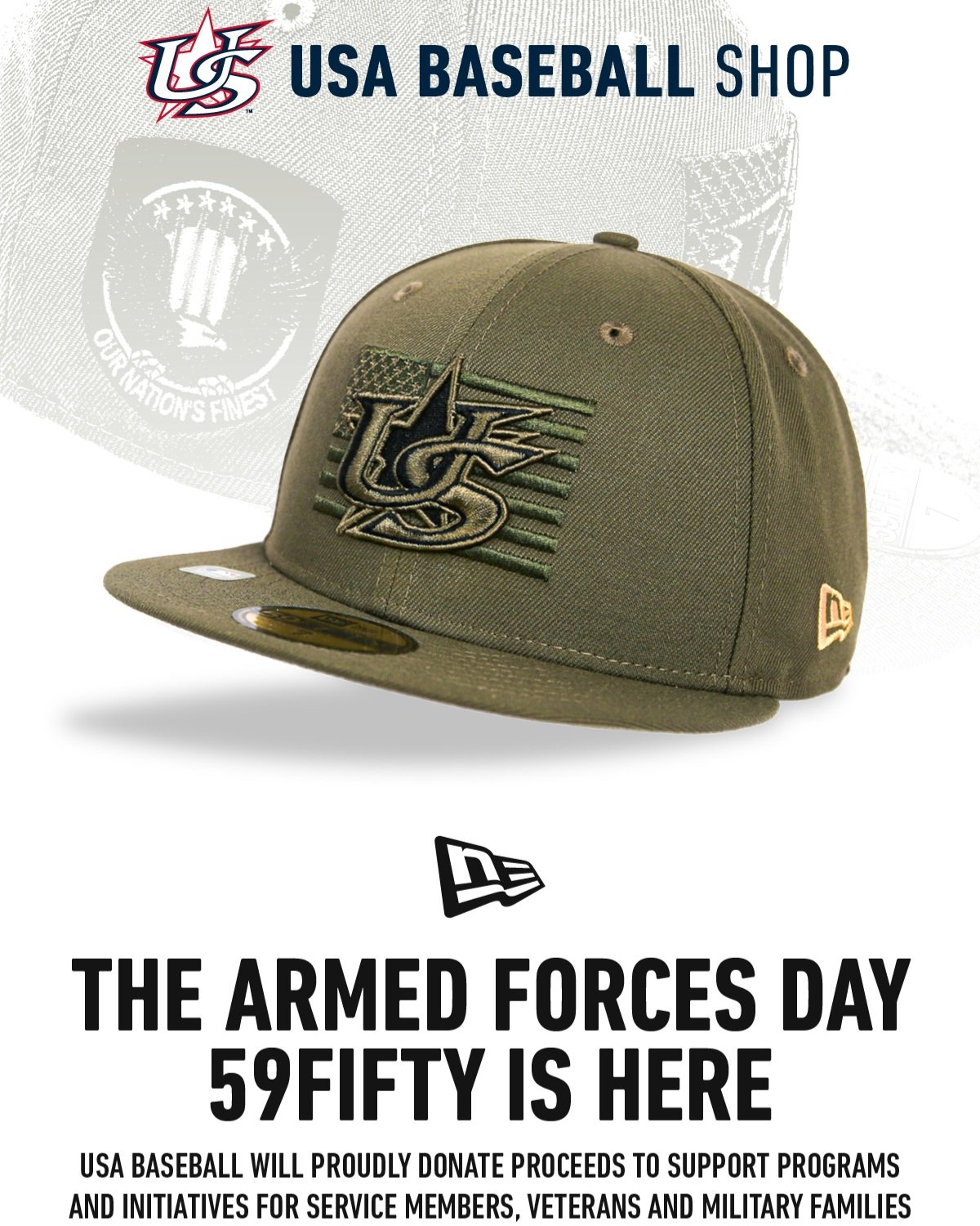 USA Baseball Shop on X: Look good while supporting our troops