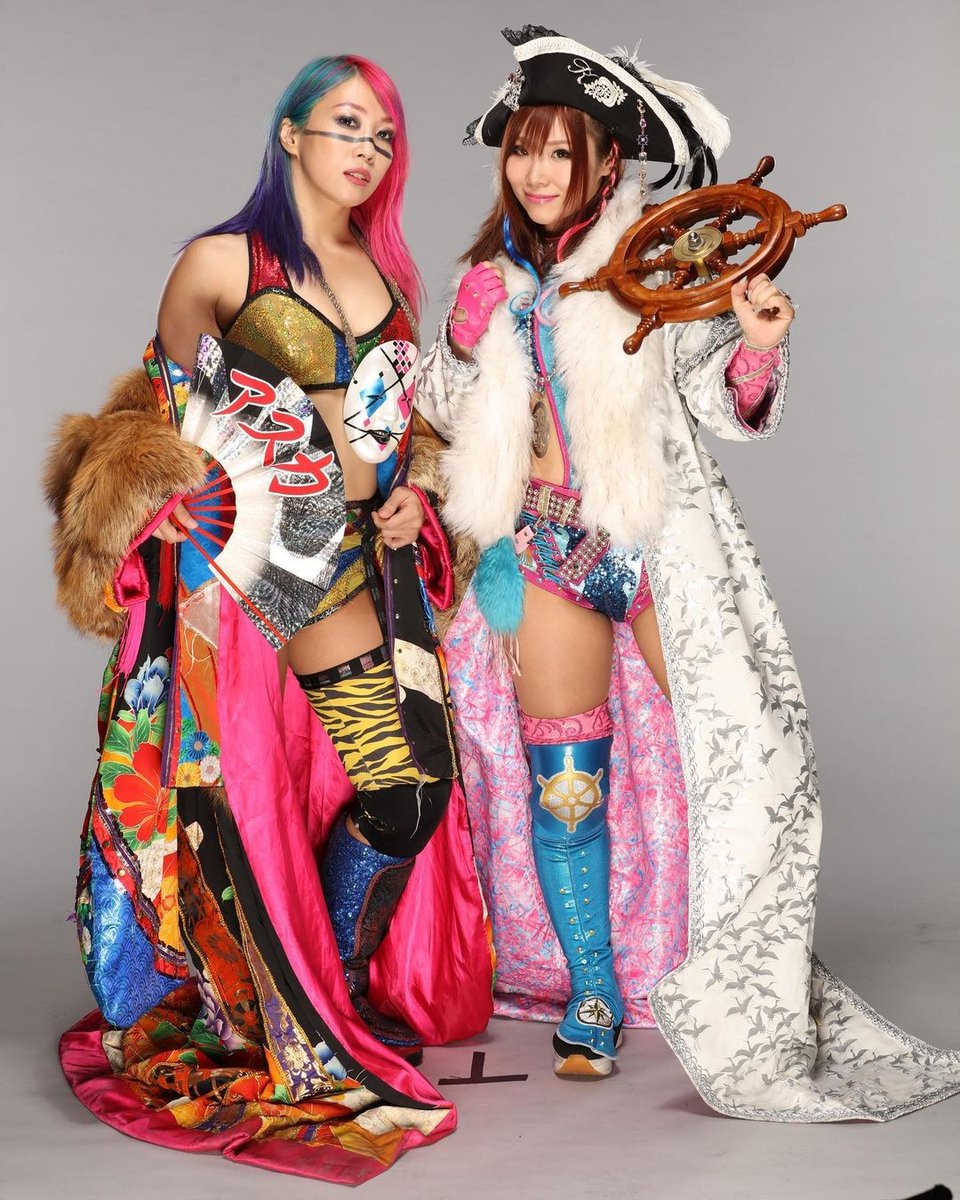 #asuka #kairi #wwe #raw #smackdown #empressoftomorrow #pirateprincess #thekabukiwarriors #stardom