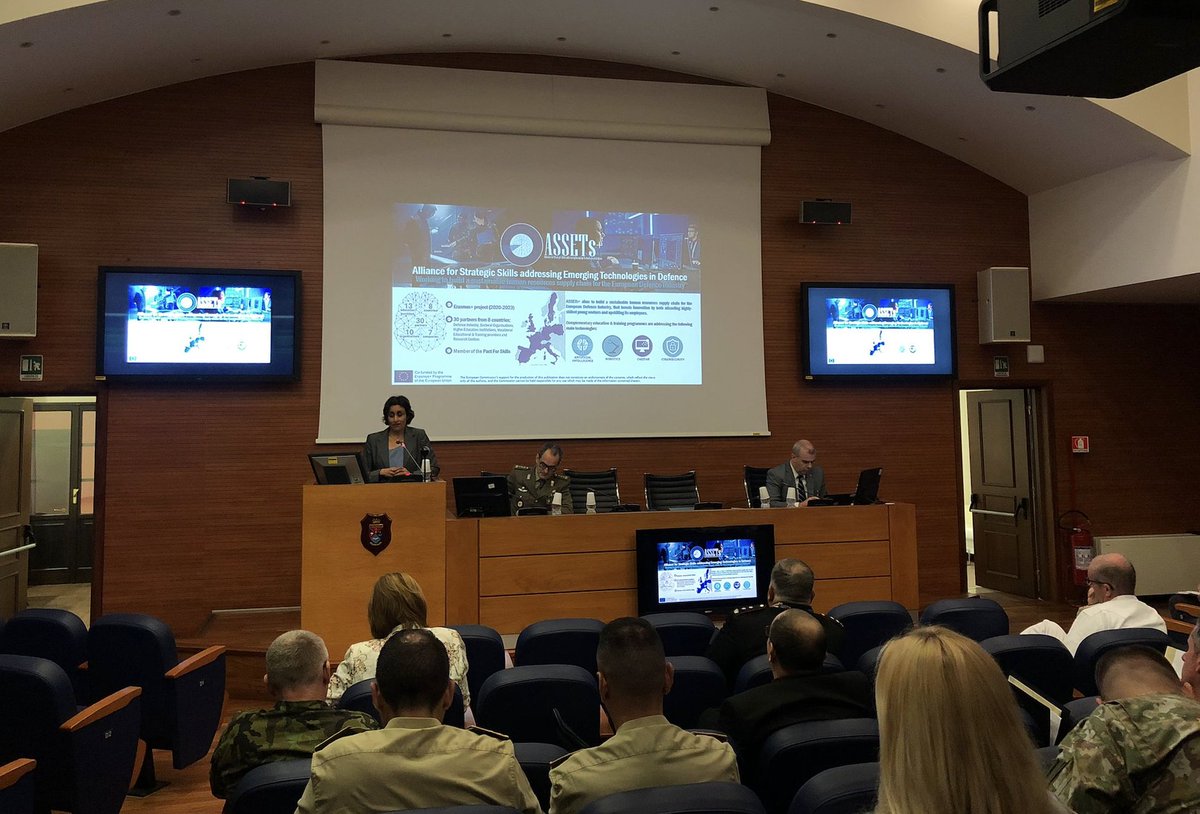 CIMEA_Naric's tweet photo. Yesterday at the training "Sectoral Qualifications Framework for the Military Officer Profession" organised by the 🇮🇹Centre for Defence Studies (CASD) @CIMEA_Naric shared its experience on Qualifications Frameworks in the #defence sector and its work in the @ASSETS_Plus project https://t.co/bxyyqrElJ4