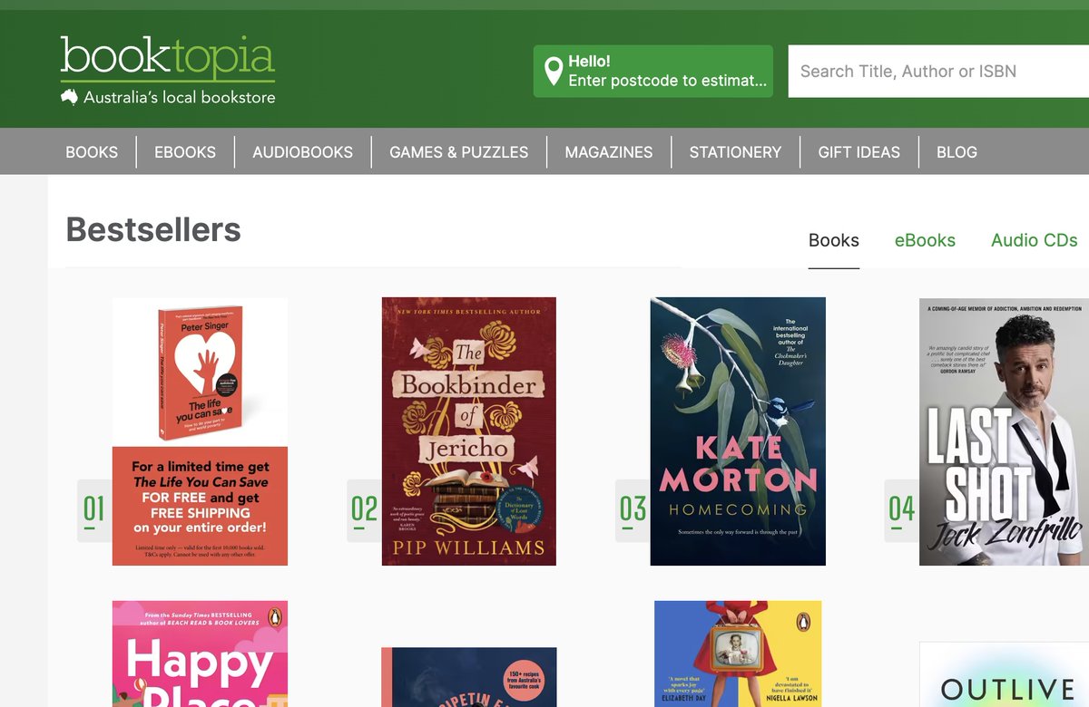 rickardvikstrom's tweet photo. #1 🤗

Our giveaway campaign with @booktopia - Australia’s largest online book retailer with 1.7 million active customers - has pushed The @LifeYouCanSave by @PeterSinger to the #1 spot on their #BestSeller list ❤️❤️

#BookLovers #Bookstagram #Effectivealtruism https://t.co/3qKXCqym4C