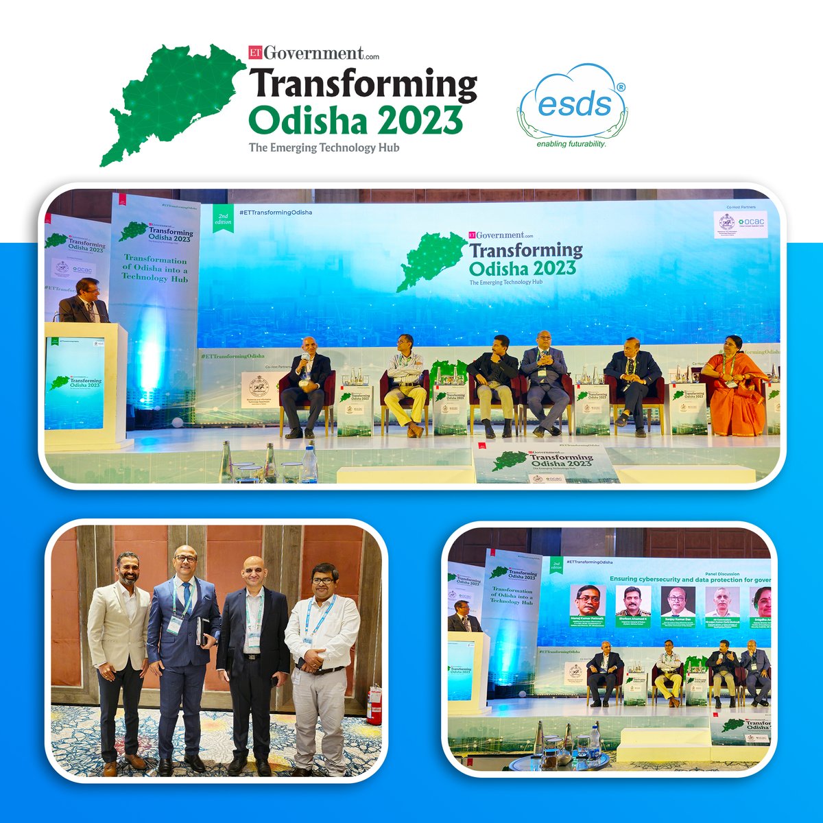 Recap of Odisha's technology revolution!

ESDS was the supporting partner at The 'Transforming Odisha 2023- Emerging Technology Hub' which showcased the state's vision to become a global investment destination for IT and electronics giants. 

Our very own Sajiv Nair, Assistant