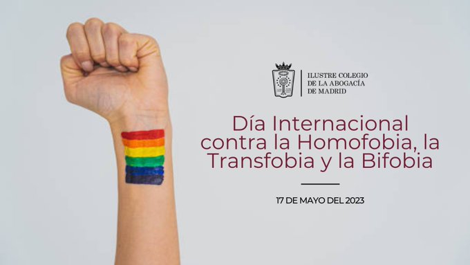 Ilustre Colegio de la Abogacía de Madrid (@icam_es) on Twitter photo 🏳️🌈 Mañama, día Internacional contra la #Homofobia, la #Transfobia y la #Bifobia, te invitamos a una jornada sobre cómo proteger y garantizar los derechos #LGTBI+
🖱️ ow.ly/ynsq50OoI8X
cc <a href="/REDI_ES/">REDI.LGBTI</a> <a href="/myGwork/">myGwork - LGBTQ+ business community</a> 🏳️🌈 Mañama, día Internacional contra la #Homofobia, la #Transfobia y la #Bifobia, te invitamos a una jornada sobre cómo proteger y garantizar los derechos #LGTBI+
🖱️ ow.ly/ynsq50OoI8X
cc <a href="/REDI_ES/">REDI.LGBTI</a> <a href="/myGwork/">myGwork - LGBTQ+ business community</a>