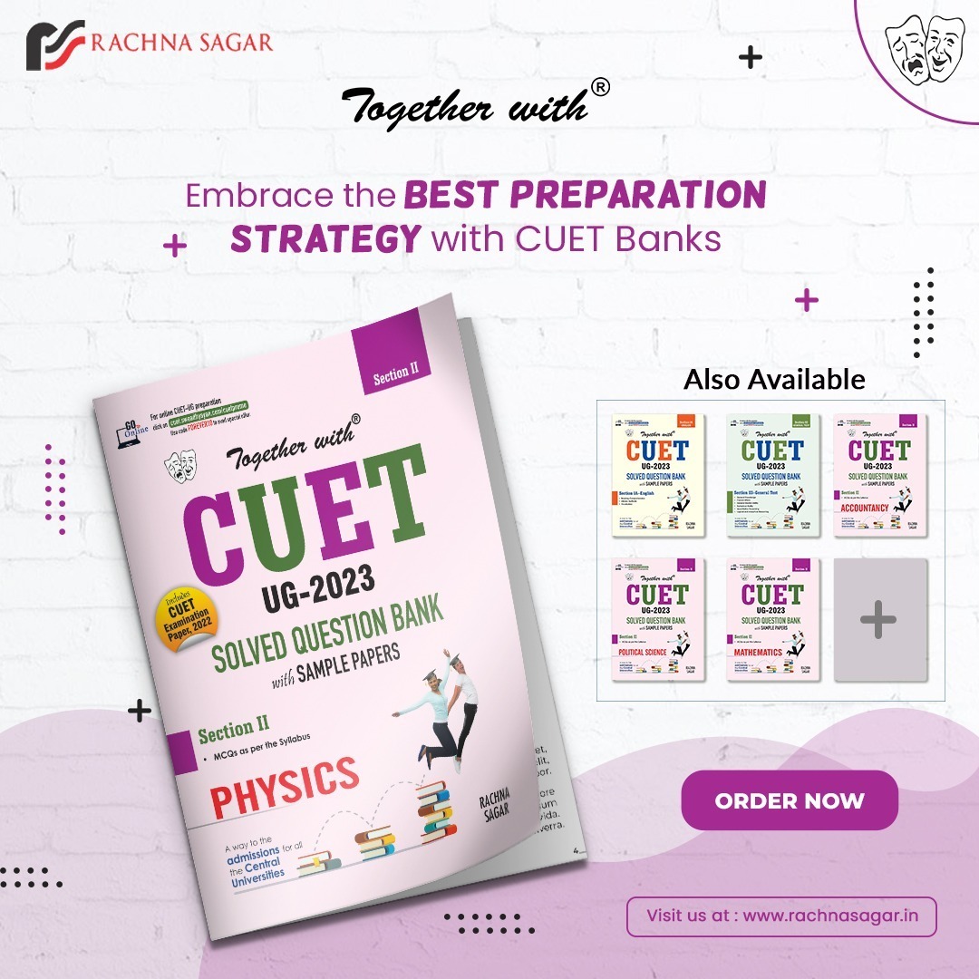 rachnasagargrp's tweet photo. Approaching Entrance Exam asks for Best Only!!
Choose ‘#Togetherwith’ CUET #QuestionBanks as your learning partner to Crack NTA CUET UG 2023.
👉Available on https://t.co/toEyzoxQJg, Amazon &amp; Flipkart

#Togetherwith #NTACUETUG2023 #QuestionBanks #SolvedExamples #CUETQuestionBanks https://t.co/bYDWDrSt7n