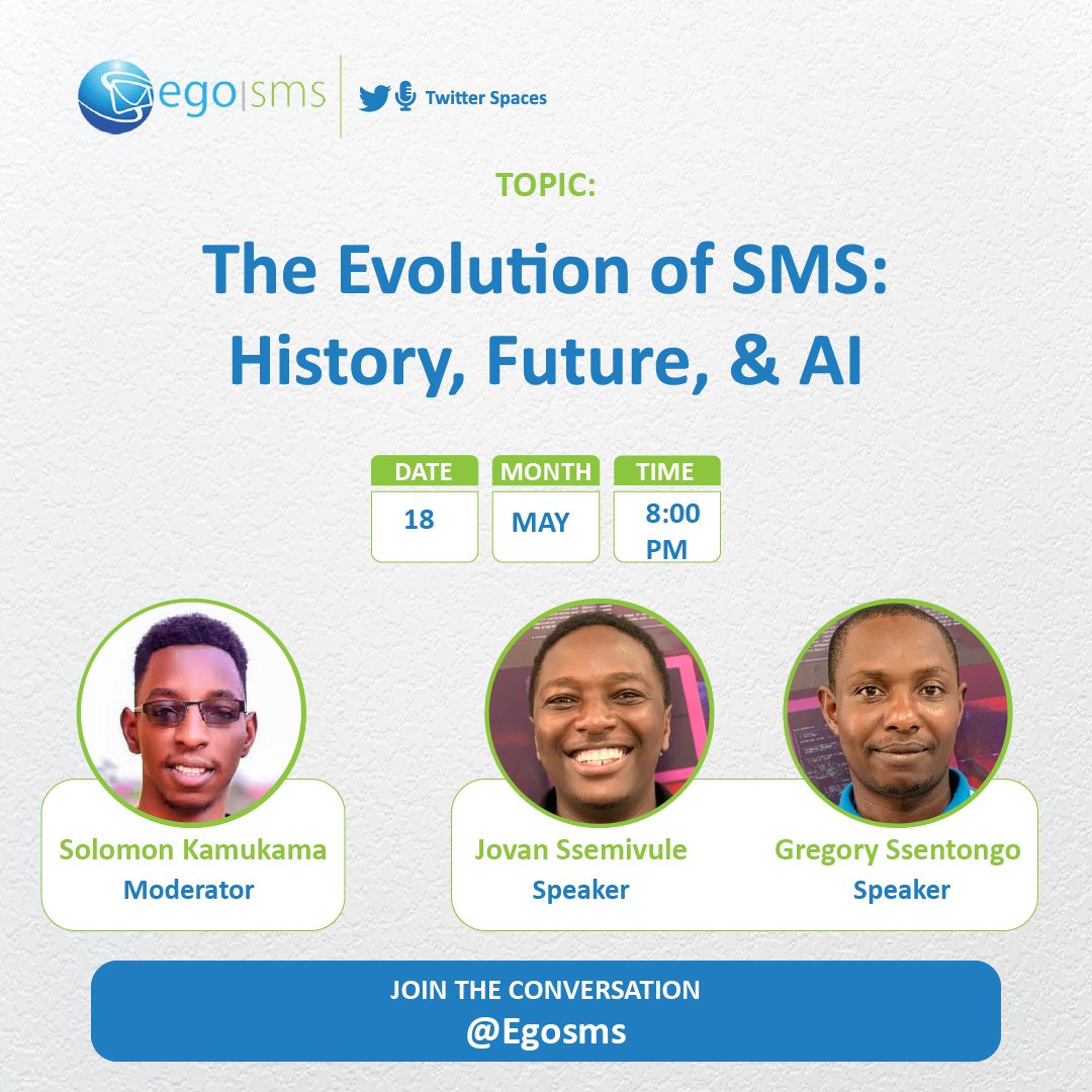 PahappaLtd's tweet image. Unlocking the Evolution of SMS: Join us this Thursday at 8:00PM for our first ever EgoSMS Twitter Space that will revolutionise the way you think about text messaging! 📲💬 #EgoSMS #SMS #SMSMarketing #bulkSMS #AI #SMSRevolution