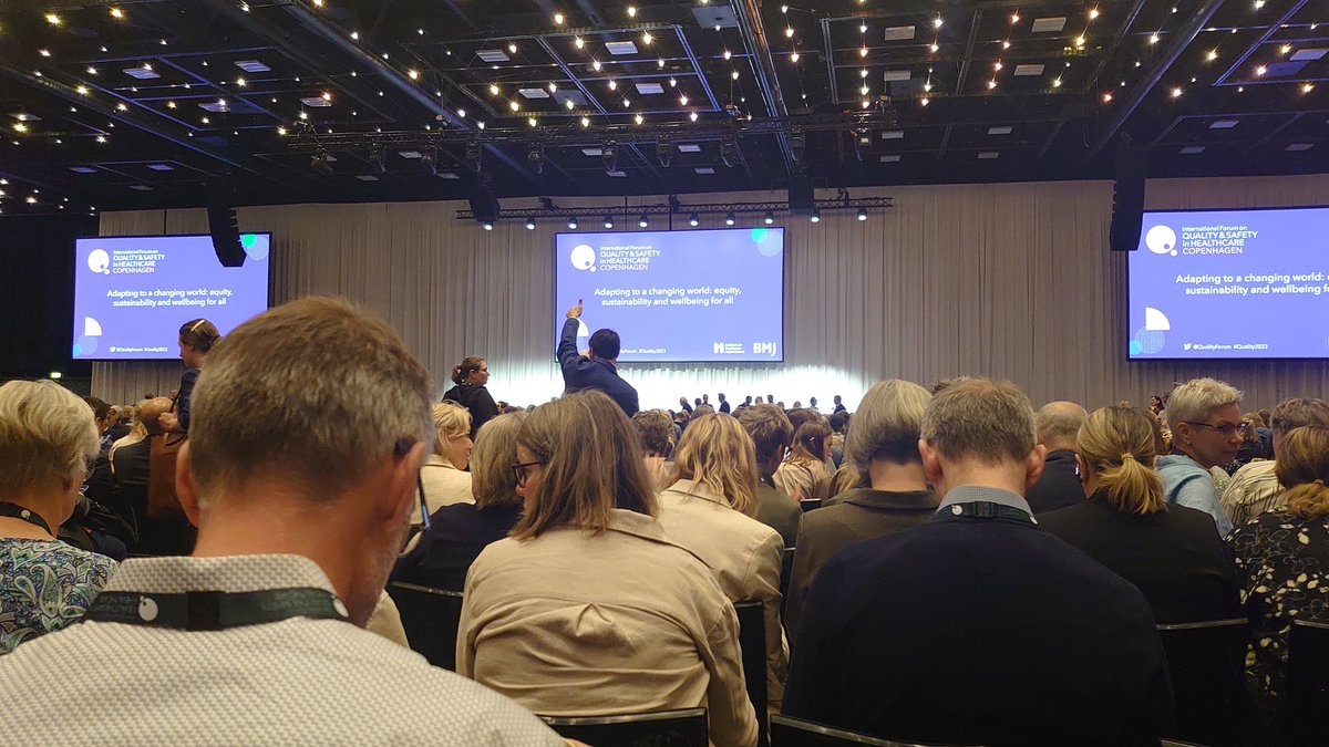 Day 2 of the international forum on quality and safety in healthcare in Copenhagen. Looking forward to learning about safety netting and partnering with patients for quality and safety @QualityForum #Quality2023 @RainbowsHospice