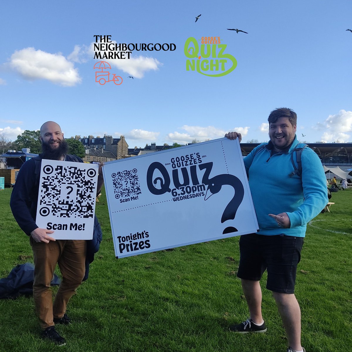 Not long until our weekly quizzes back with <a href="/goosearoundtown/">Goose’s Quizzes</a> 🙌

We’re offering you TWICE the fun with quizzes on Wednesdays at 6:30PM and Sundays at 4PM!

Choose your team mates wisely 😏

Launching tomorrow our summer market 🥳

#edinburghpubquiz #edinburghlife #edinburghsummer