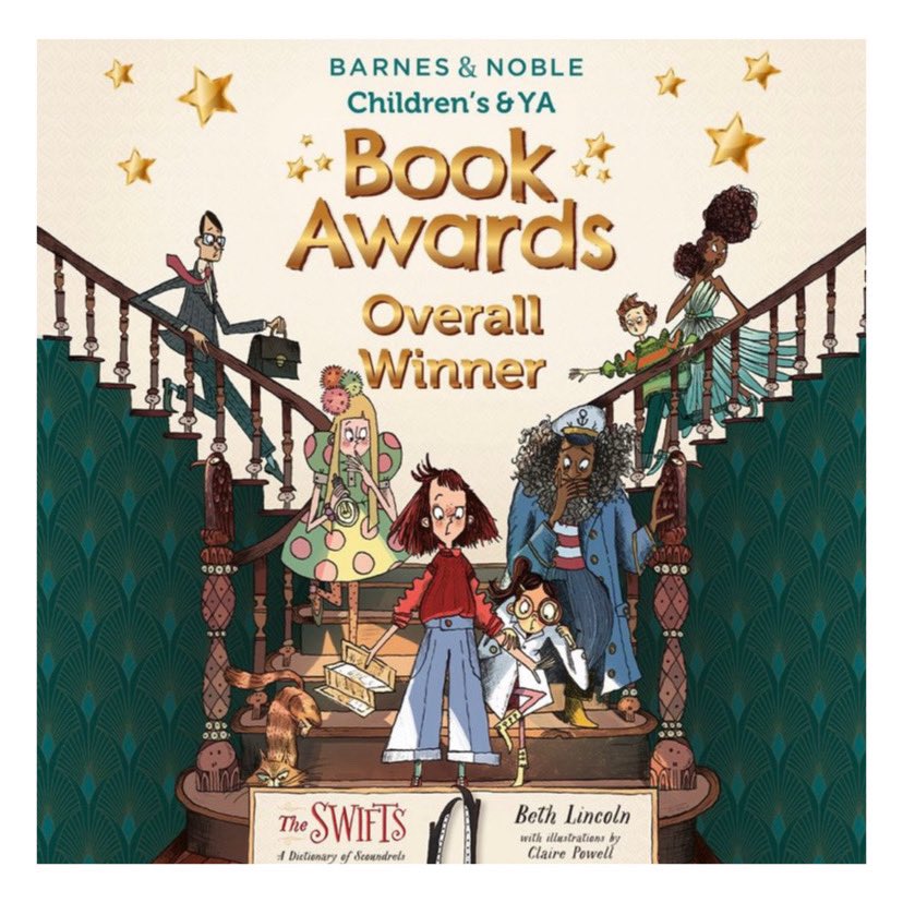 🥳🥳 The Swifts won the Young reader category AND was named the Overall Winner at last nights Barnes and Noble Awards. So proud to have illustrated this book ❤️ Congrats to @bethatintervals and everyone in the UK and USA who helped bring this book to life. #BNBookAwards
