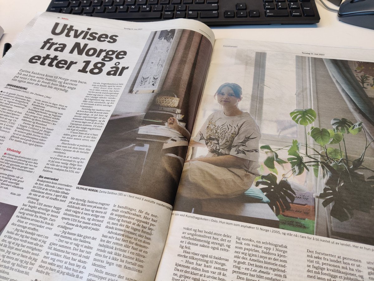 Eleanor_RES's tweet photo. Dette her er skandaløs #Norge!  

Lest i @Klassekampen.

#SaveZarina @amnesty @RaftoFoundation
#menneskerettigheter #Humanrights https://t.co/B4USQfW9fS