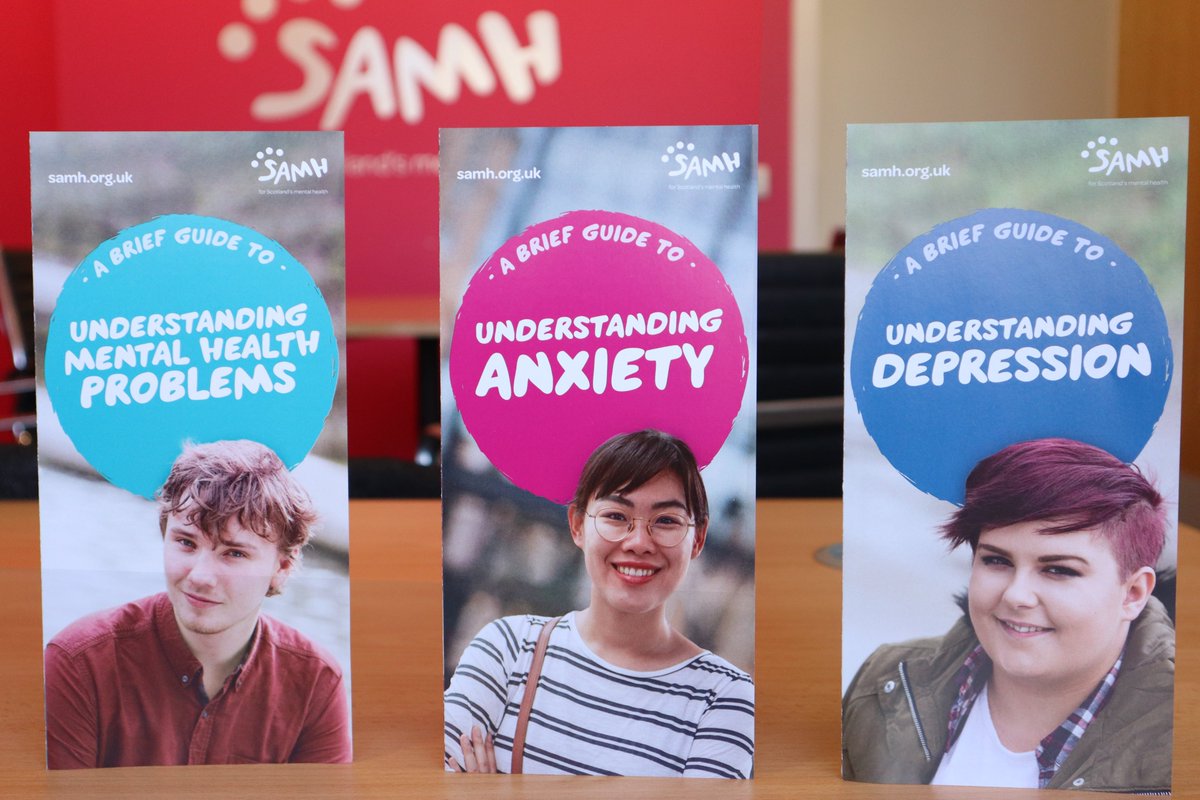 To mark #MentalHealthAwarenessWeek, we’re launching our new SAMH ‘Understanding Anxiety’ brief guide into thousands of GPs, health centres and libraries across Scotland! 📍