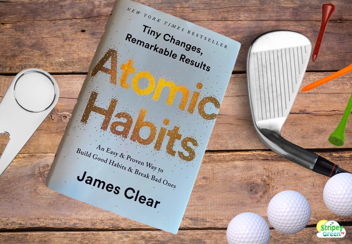 You may have seen on my story last week that I’ve just finished reading Atomic Habits by @JamesClear . Give it a read if you’re looking to improve your golf. One of THE best books I’ve read recently. Full review: stripeygreentv.com/atomic-habits-… #bookreview #golfblog #golfbook