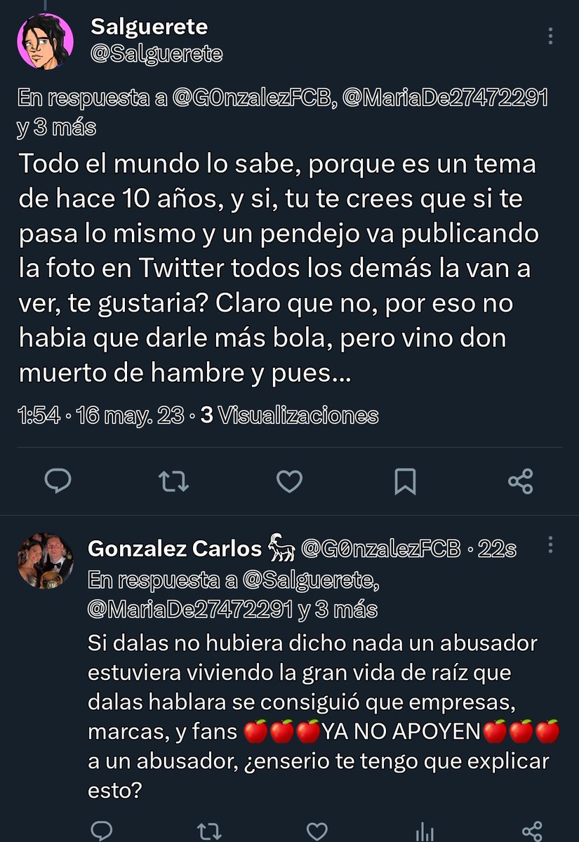G0nzalezFCB's tweet photo. @XzKaity @Salguerete @lujoorl @ChismeYoutubero Creo que el loco todavía no a entendido nada y por ello lo estoy tratando de ayudar explicandole con manzanitas https://t.co/B3uNypQLqc