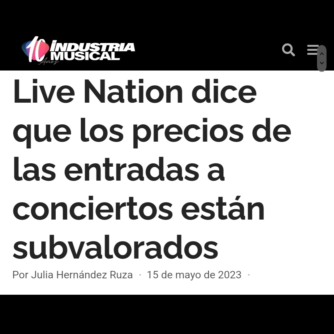 CriadoEnterado's tweet photo. Live Nation sin Fronteras.
Rozando ser una ONG, entiendo. https://t.co/WdNvUCR1qG