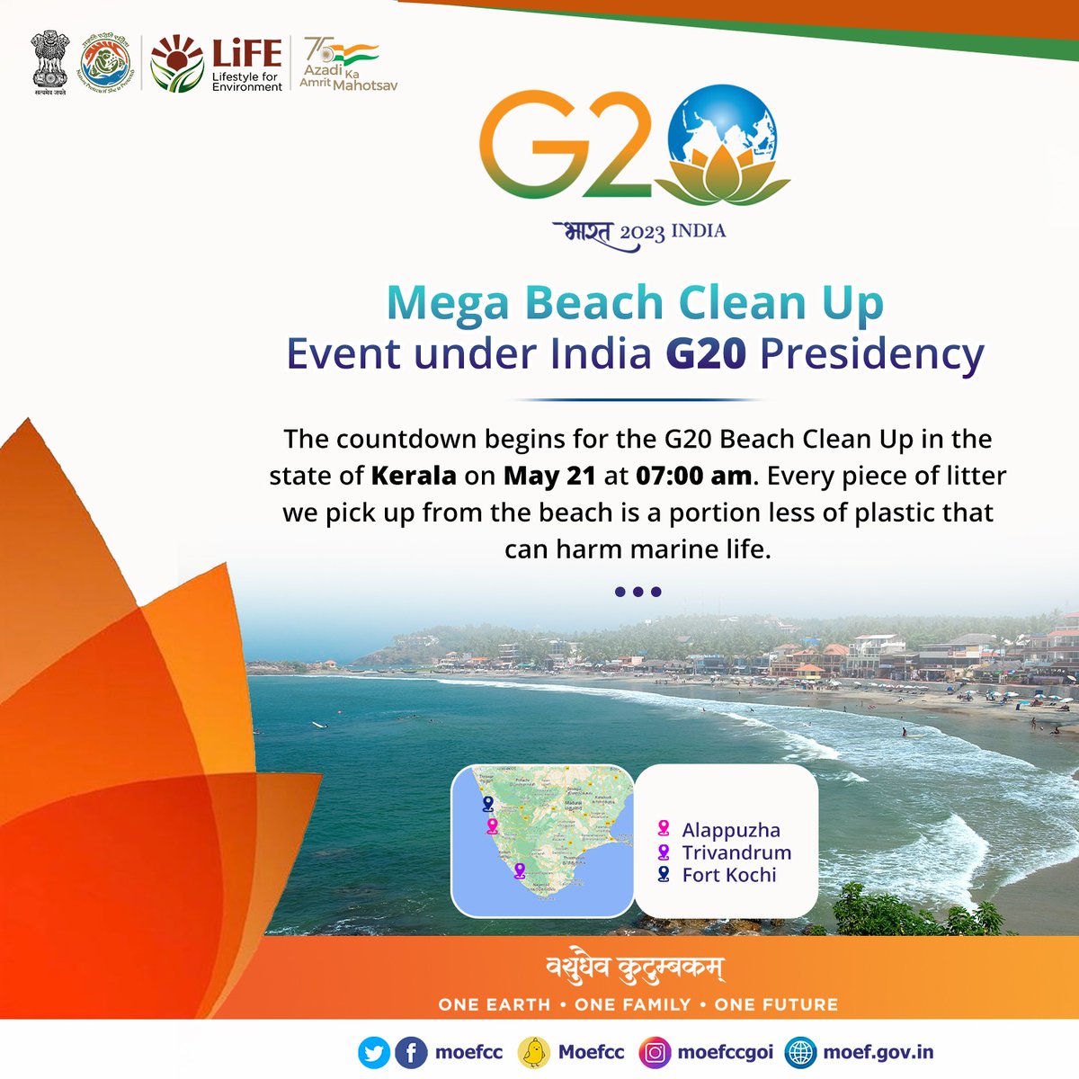 #JanBhagidari #MissionLiFE #G20BeachCleanUp #ChooseLiFE #MyBeachMyPride
@g20org