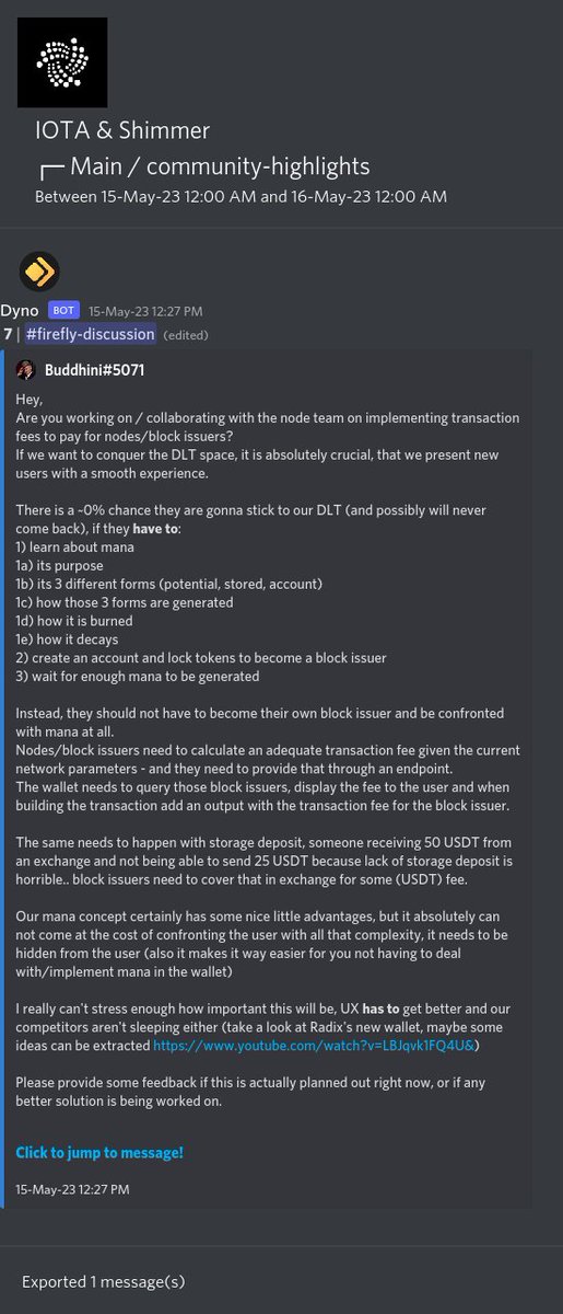 IOTAXTeams's tweet photo. 1/
#IOTA and #Shimmer Discord #community highlights.
🌐 Learn more and join the discussion https://t.co/USN5qQtgEN. https://t.co/8LlYhpZFOt