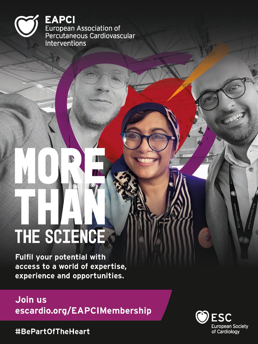 EAPCIPresident's tweet photo. #EAPCI is #MoreThanTheScience
#EAPCI means #TeamWork
❗️So: Fulfil your potential with access to a world of expertise, experience and opportunities.
#JoinUs and #BePartOfTheHeart
🔗: https://t.co/AM3Ou9VJ4K
Visit us at #EuroPCR at our booth (Stand M54) https://t.co/vjgxHz4WhO