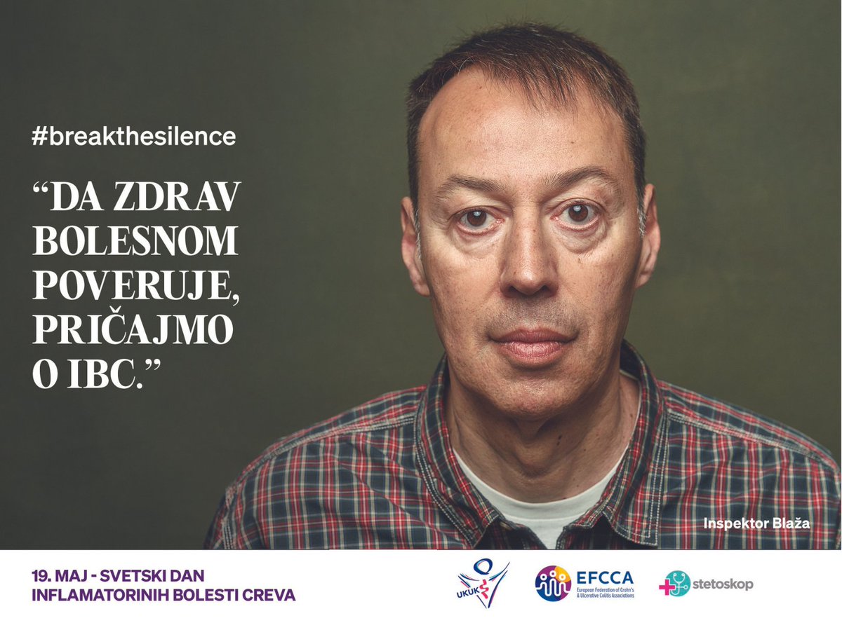 ,,Osobe koje su obolele od Kronove bolesti i ulceroznog kolitisa poseduju tu neku neočekivanu pozitivnost i to mi je fascinantno!” - kaže Inspektor Blaža.
#breakthesilence