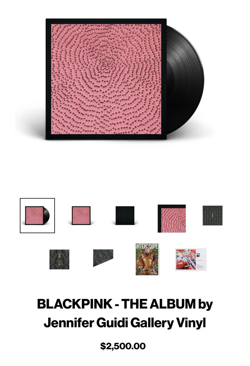 BLACKPINK BLINK UNION 💕 on X: #BLACKPINK - #THEALBUM Signed by Jennifer  Guidi Gallery Vinyl [Edition of 100] ( for $2,500.  -Set in custom packaging, designed by GUCCI -Single LP -Every order