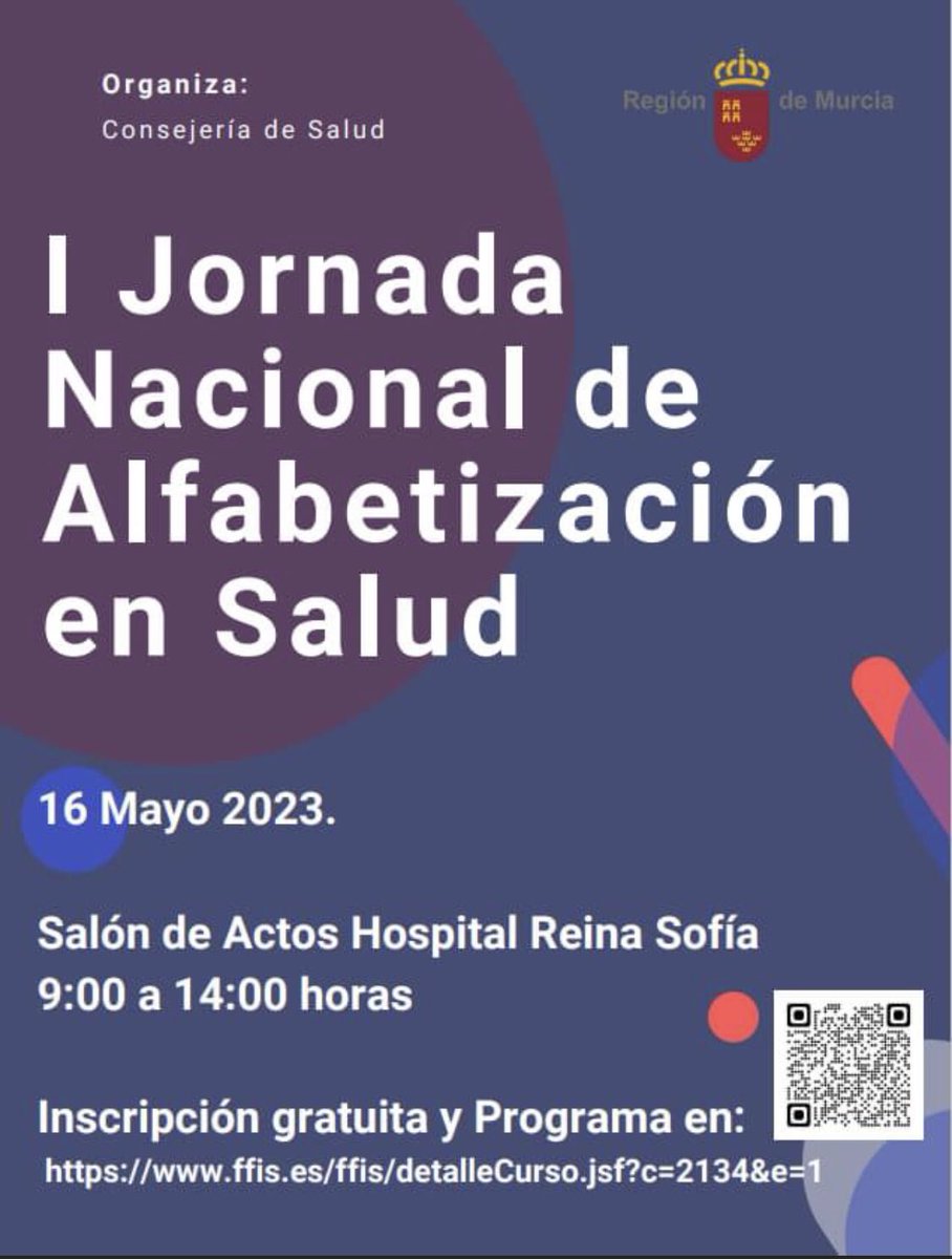📚👩🏻‍⚕️ Hoy, en el <a href="/Area7ReinaSofia/">Area7ReinaSofía</a> disfrutando de la “I Jornada Nacional de Alfabetización en Salud” La alfabetización se define como la Gestión de la Información relacionada con la Salud <a href="/Murciasalud/">Murciasalud</a> <a href="/AreaUnoArrixaca/">Área 1 Arrixaca</a> #calidadasistencial
