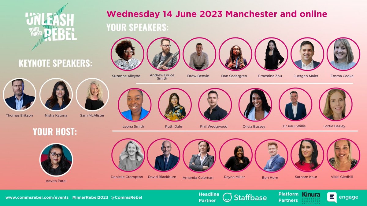 We can't believe the line-up for #InnerRebel2023. More info about each of them is available on our website: bit.ly/3Ni8wtJ