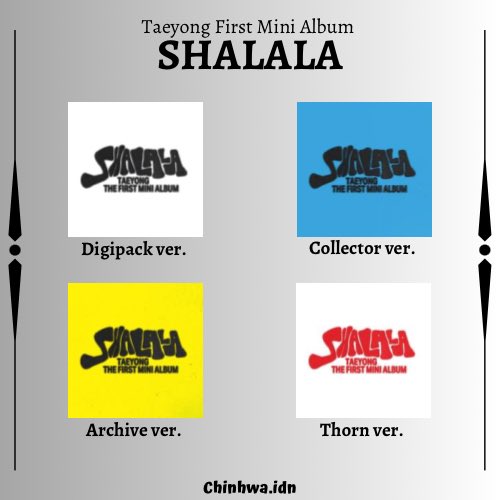 chinhwa_idn's tweet photo. 🌻 PO INA | NCT TAEYONG FIRST MINI ALBUM ‘SHALALA’🌻
⚠️ Close 1 Juni 2023 | 2 PM WIB
#NCT #태용 #Taeyong #Shalala #FirstMiniAlbum https://t.co/VndRUDz1Iv