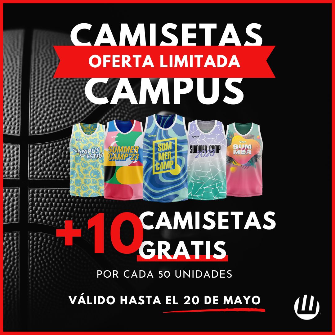 SÚPER PROMO HASTA EL 20 DE MAYO‼️ Por cada 50 camisetas que pidas para tu campus o torneo, te regalamos 10 camisetas de más TOTALMENTE GRATIS. Contáctanos ahora!📥 (50 unidades mínimo)

wintym.com/es/content/47-…

#campus #campusverano #campusbaloncesto #campusbasquet #campusestiu