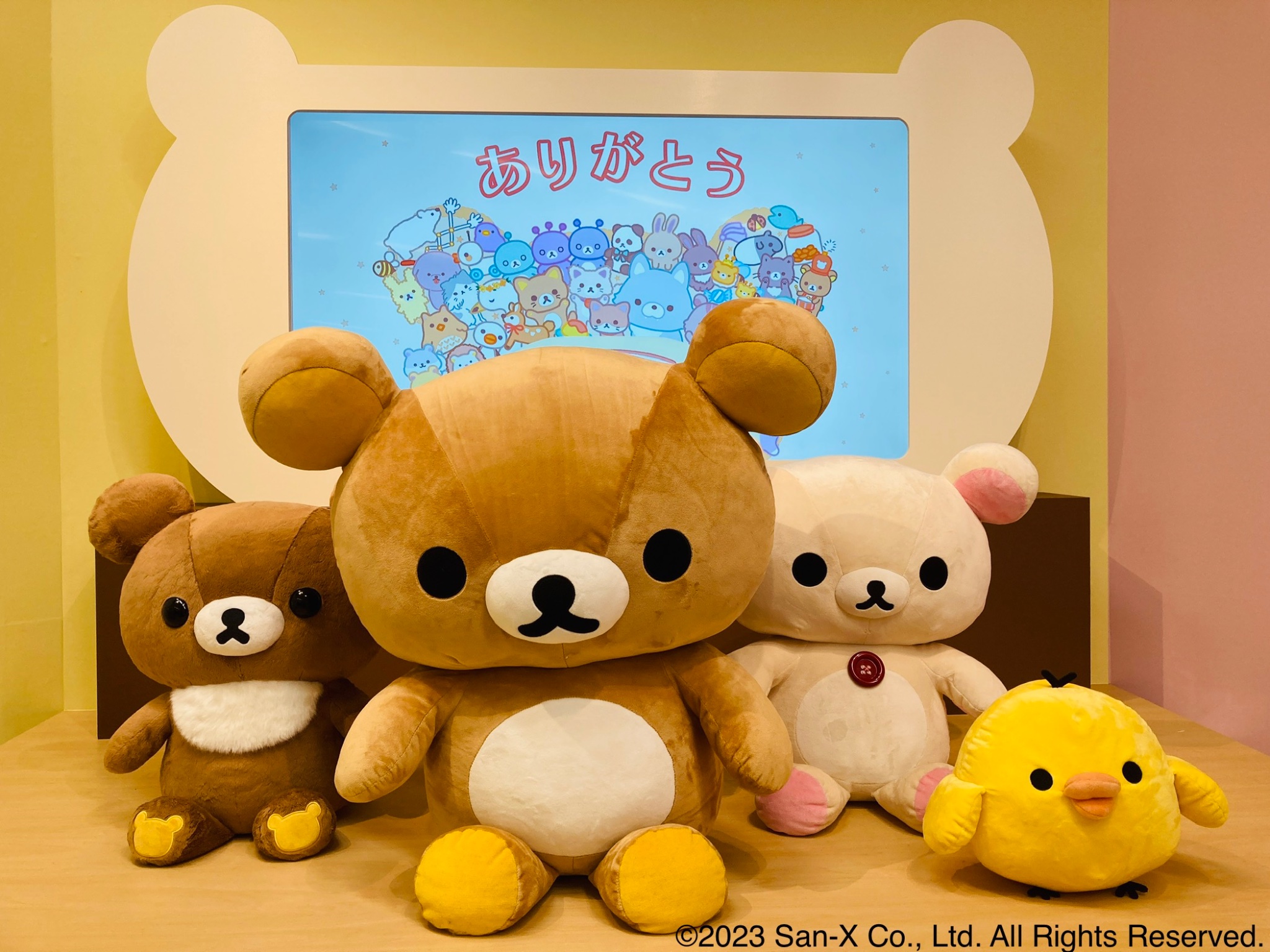 値下げ リラックマ 20周年 パッチワーク ぬいぐるみ 成くま式 リラックマ20周年記念 祝・成くま式」をリラ友とお祝い