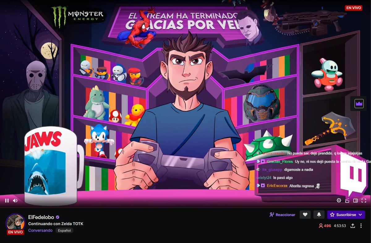 ElPinoles17's tweet photo. @SoyFedelobo Se le olvidó apagar el stream xd ya va 10 minutos asi https://t.co/pKrmcT9CTH