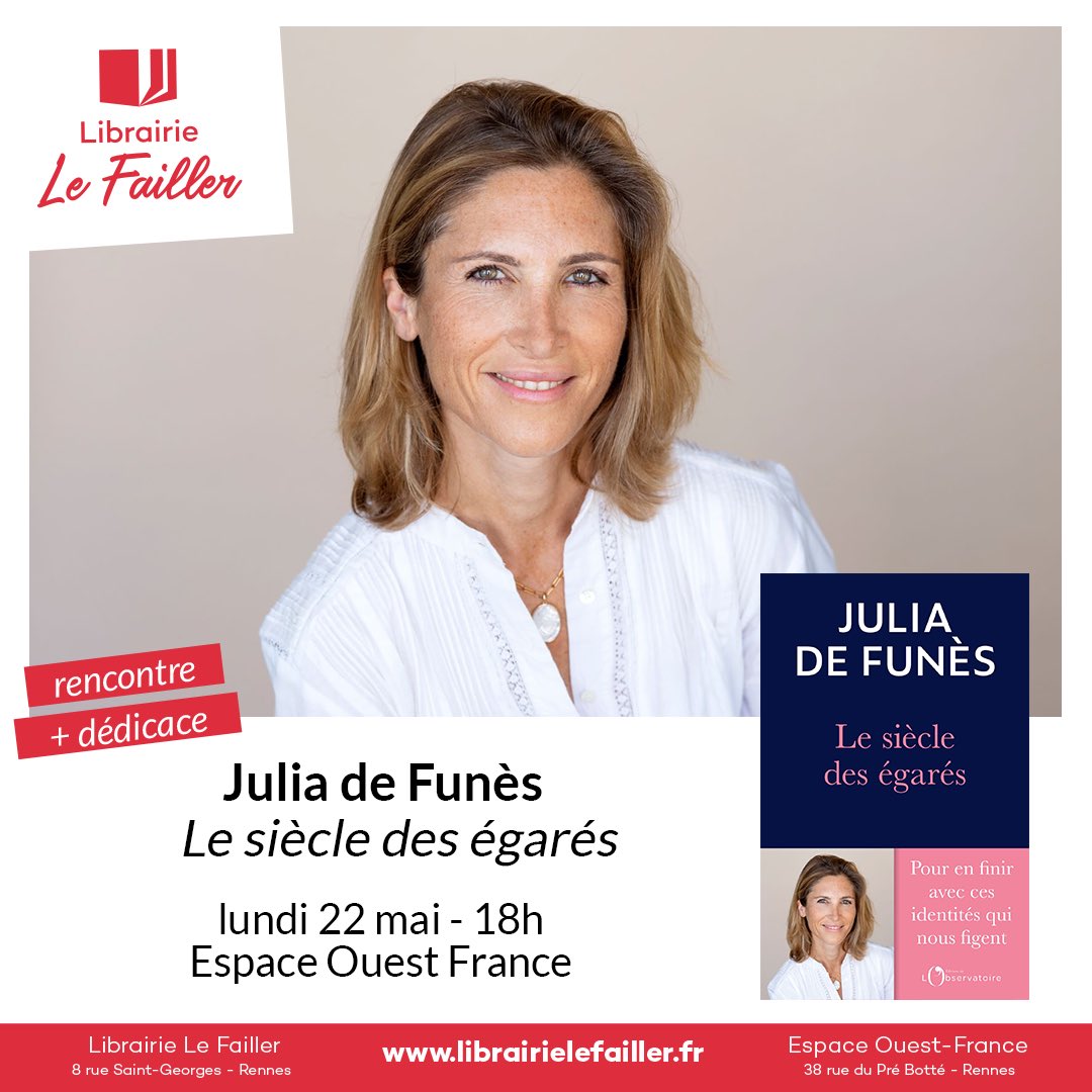 Rendez-vous à #Rennes lundi 22 mai 
<a href="/lefailler/">Librairie Le Failler</a> 

#philosophie