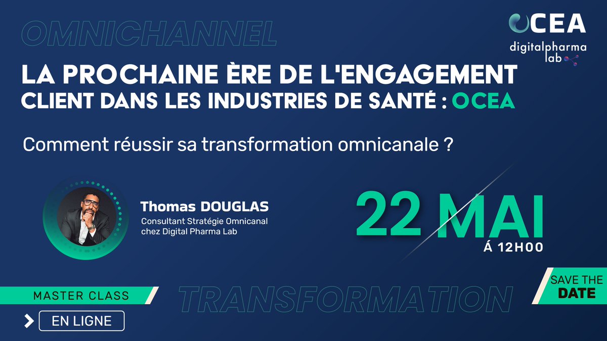 Ne manquez pas notre événement « La prochaine ère de l'engagement client dans les industries de santé : OCEA » 📆 Quand ? Lundi 22 mai à 12h

📌 Inscrivez-vous dès maintenant 👉 lnkd.in/e23q5eKV