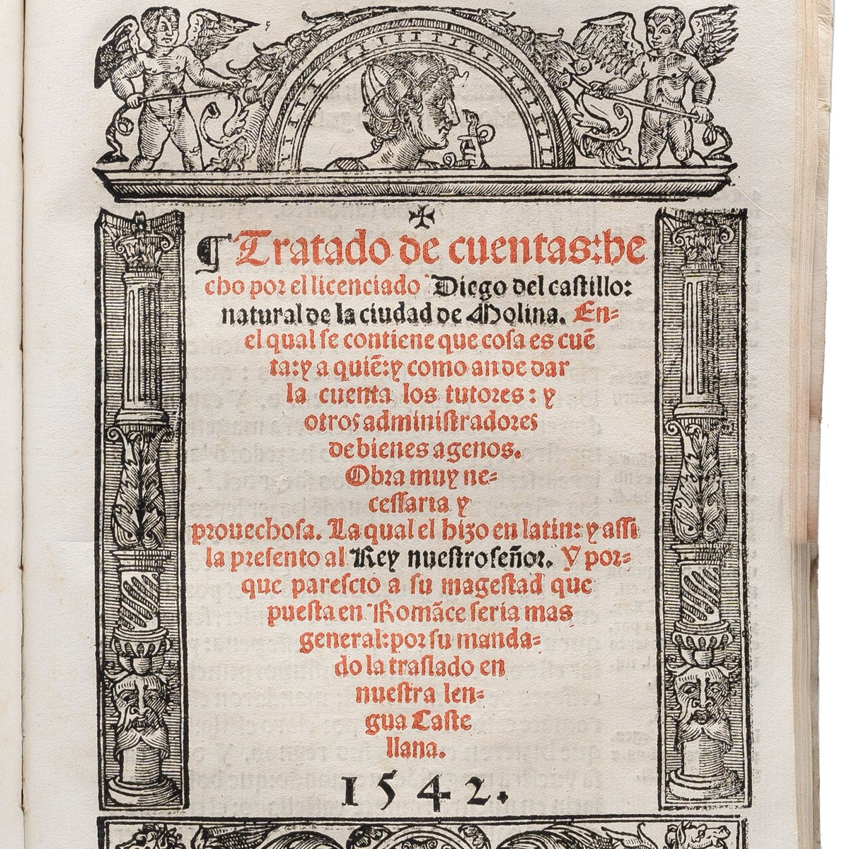 Una de las joyas de nuestra #exposición es la reimpresión del tratado de #cuentas de Diego del Castillo, en #Salamanca en 1542. Es el primer tratado de #contabilidad en #castellano y todo un #éxito editorial. 

#Accounting #History #Accountability