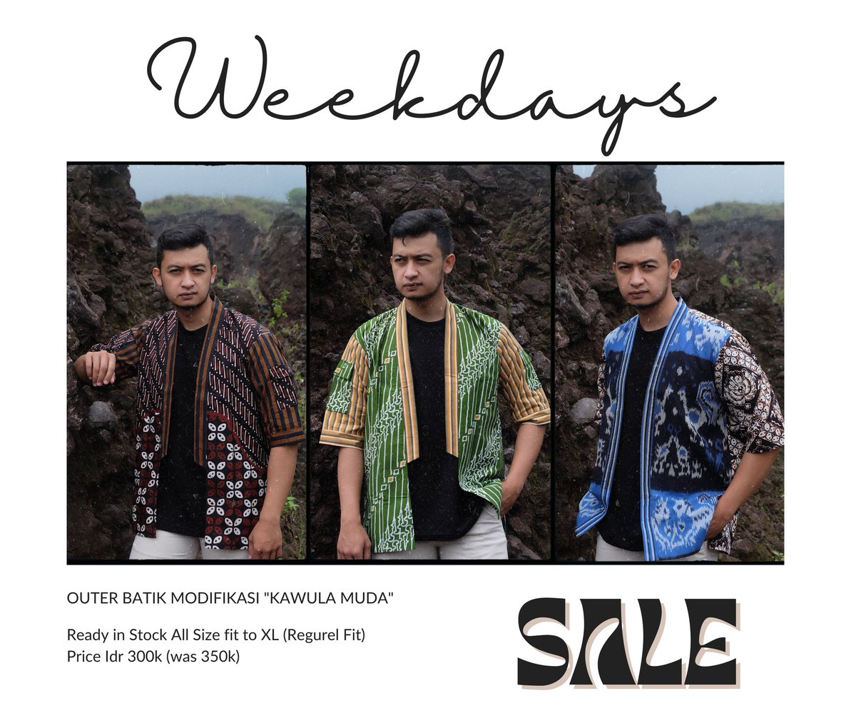 Twipsss ada sale kemeja dan outer dari <a href="/AcukLa2ki/">AcukLa2ki</a> nihhhh
Monggooo. Bisa DM atau WA aku yaaak. 

Btw bantu RT spt biasa yaah nuhuun saGaruteun 🤗