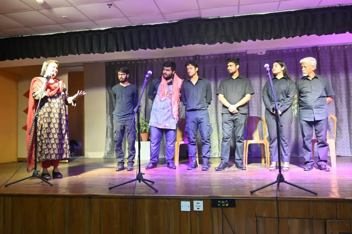 tagoreeok's tweet photo. One of the most exciting aspects of theatre is its emphasis on live performances. A theatre workshop was organised at TIS EOK for teachers. These performances were directed by the renowned director and theatre personality, Mr. Stephen Marazzi. https://t.co/keGeI4H4X0