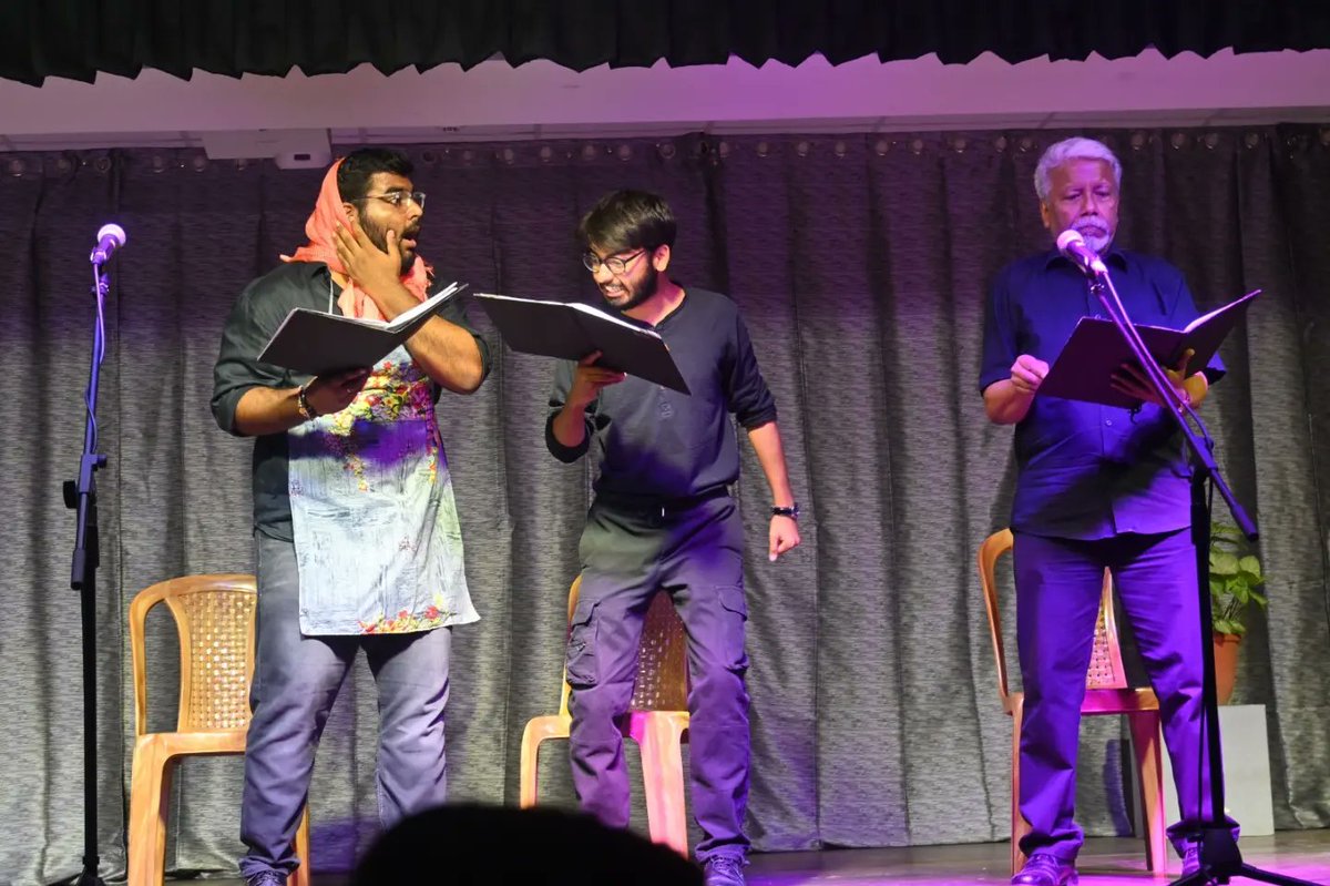 tagoreeok's tweet photo. One of the most exciting aspects of theatre is its emphasis on live performances. A theatre workshop was organised at TIS EOK for teachers. These performances were directed by the renowned director and theatre personality, Mr. Stephen Marazzi. https://t.co/keGeI4H4X0