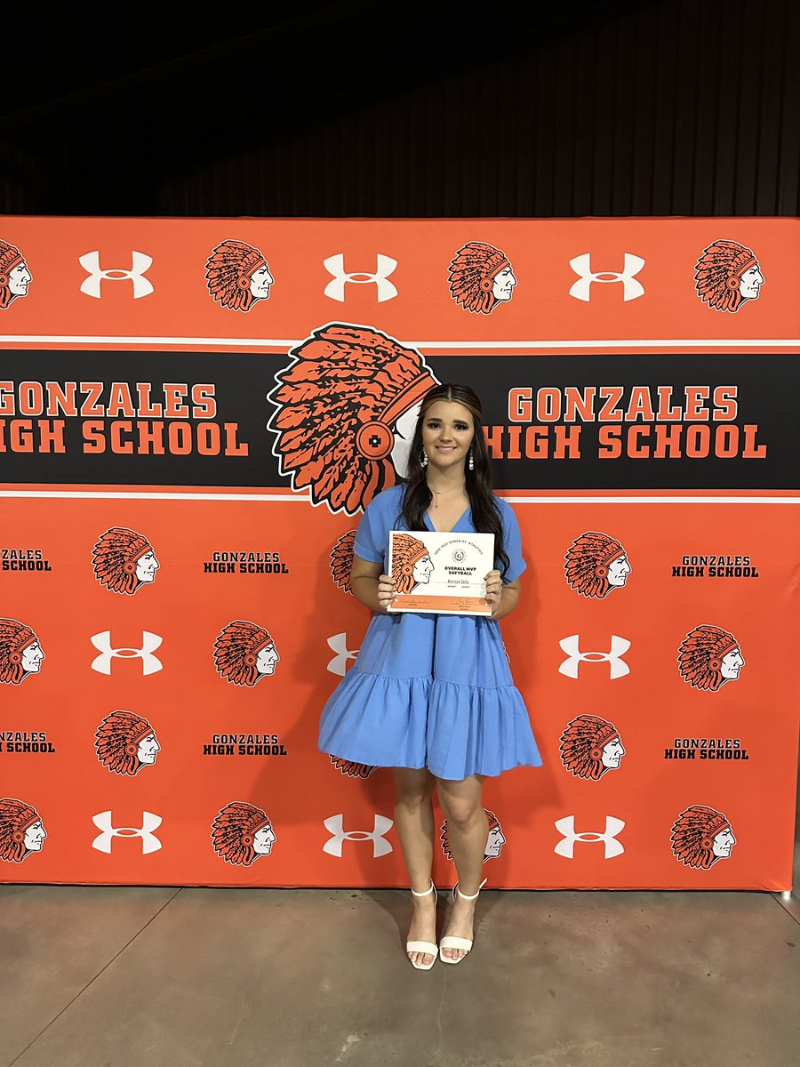 My Senior Athletic Banquet in the books. I’m so thankful to have received Overall Lady Apache Softball MVP, 1st Team All District, Academic All District, and The Apache Athletic Booster Club Scholarship! <a href="/BoosterApache/">Gonzales Apache Athletic Booster Club</a> <a href="/ApachesGHS/">Apache Athletics</a> <a href="/Apache_Softball/">Lady Apaches Softball</a>