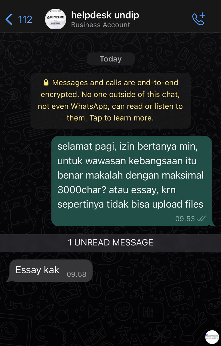 sbmptnfess's tweet photo. info um undip ygy bukan makalah tp essay  🏫 https://t.co/4lsJ4elGJU