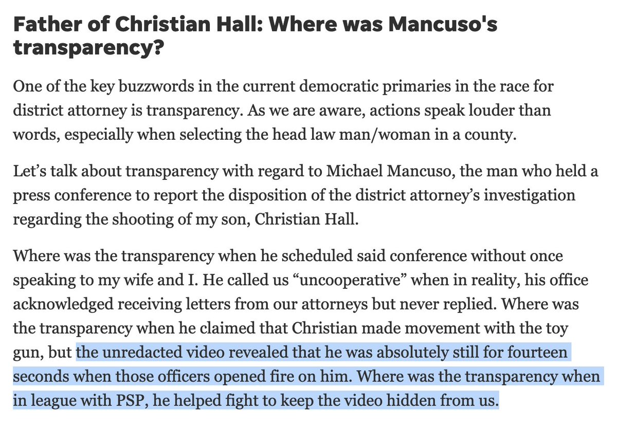 Grunge_Bob's tweet photo. "Where was the  transparency when in league with Pennsylvania State Police, he helped fight to keep the video hidden from us." - Gareth Hall, Father of Christian Hall

Vote @DonaldLeeth4DA
#MonroeCounty #Poconos

https://t.co/6BgyJD0t4F via @PoconoRecord https://t.co/YchEahznyU