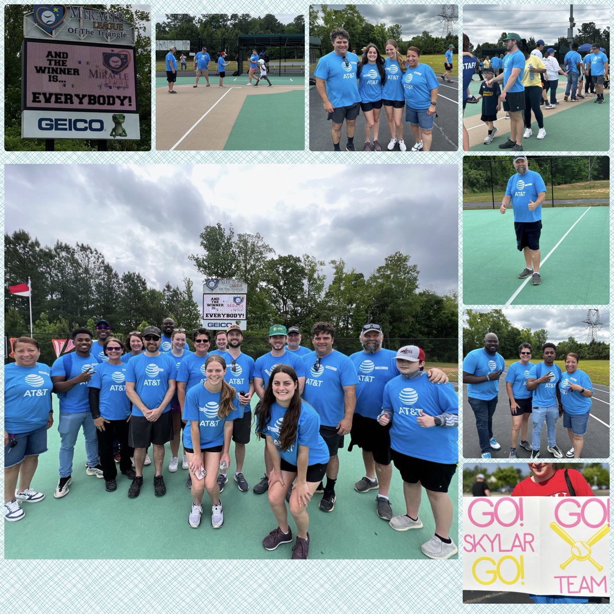 Could not think of a more rewarding way to spend a Saturday morning with C&E.  We volunteered to give back to the community by helping out the Miracle League of the Triangle.  #EveryoneWins #WinAsOne #LifeAtATT. @DomDavis_⁩ ⁦⁦@404girl⁩ @DenzelC01⁩ ⁦@LjCobb⁩